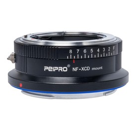 PEIPRO NF-XCD Pro Lens Adapter Compatible with Nikon F Mount Lens to Hasselblad XCD Mount Cameras X2DII X2D X1DII X1D