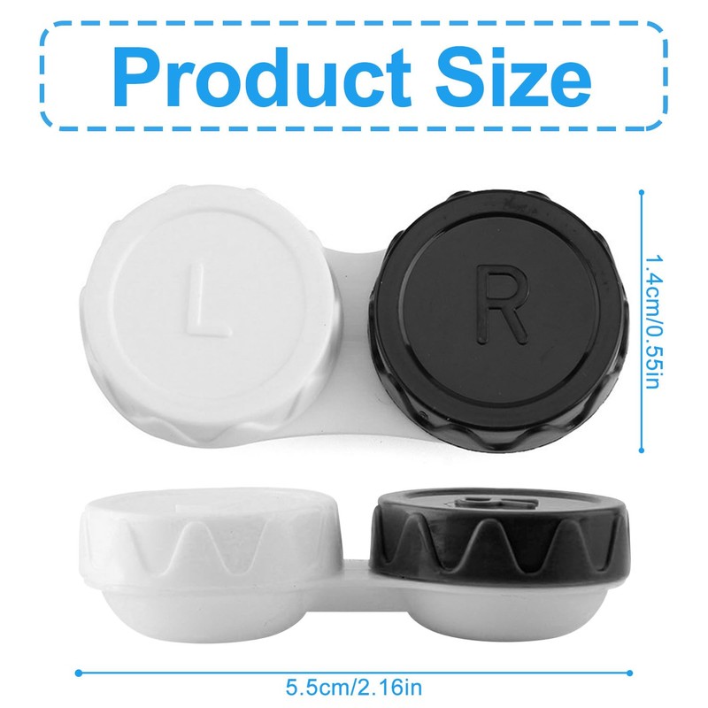 Rumyve Set of 4 Contact Lens Cases - Leak-Proof Travel-Friendly