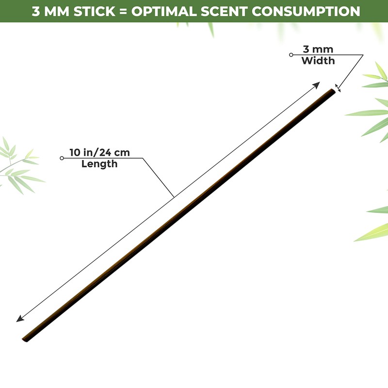 Reed Diffuser Sticks – 100 pcs of Black Rattan Essential