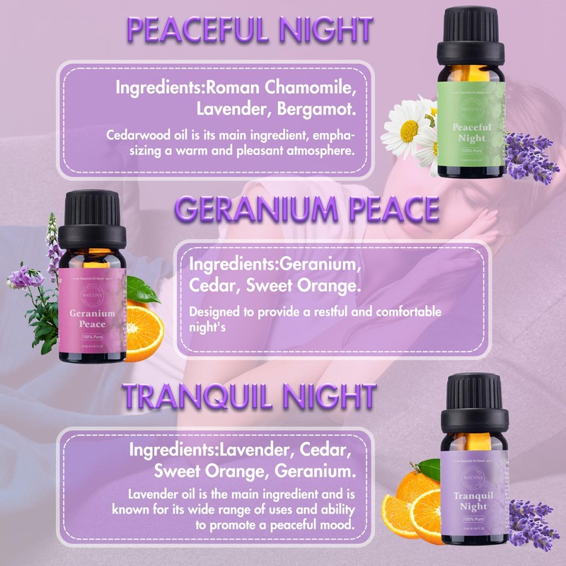 WECONA Essential Oils for Diffusers For Home - Dreamland Slumber