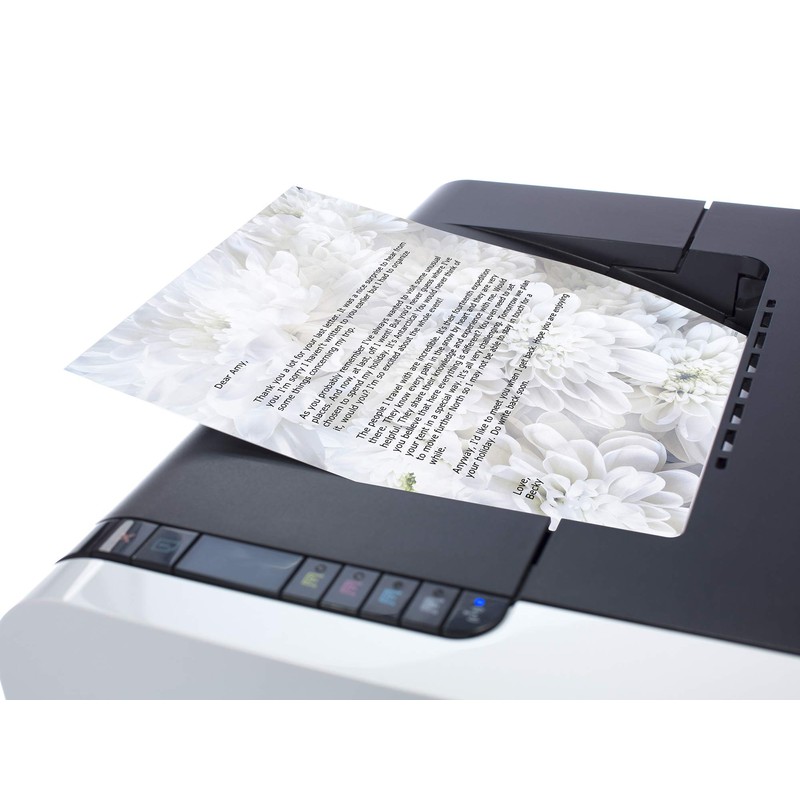 Great Papers! White Soft Petals Letterhead Stationery, 8.5" x 11",