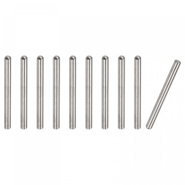 uxcell 3x35mm Dowel Pins, 10pcs 304 Stainless Steel Round Head Flat Chamfered End Dowel Pin Bunk Bed Pins Shelf Pegs Support Shelves Fasten Elements