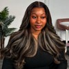 Orijodie 13x6 Ombre Black to Balayage Highlights Lace Front Human