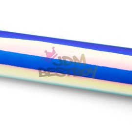 Premium Blue Neo Chrome Rainbow Holographic Vinyl Wrap Sticker Decal Air Release Channel Film - 4"x8" (10cmx20cm) Sample