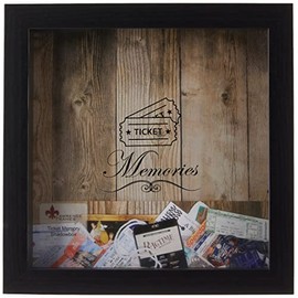 Lawrence Frames Black 10x10 Shadow Box Ticket Holder