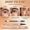 Ledeak Microblading Eyebrow Pen, 3D Magic Eyebrow Pencil with 4