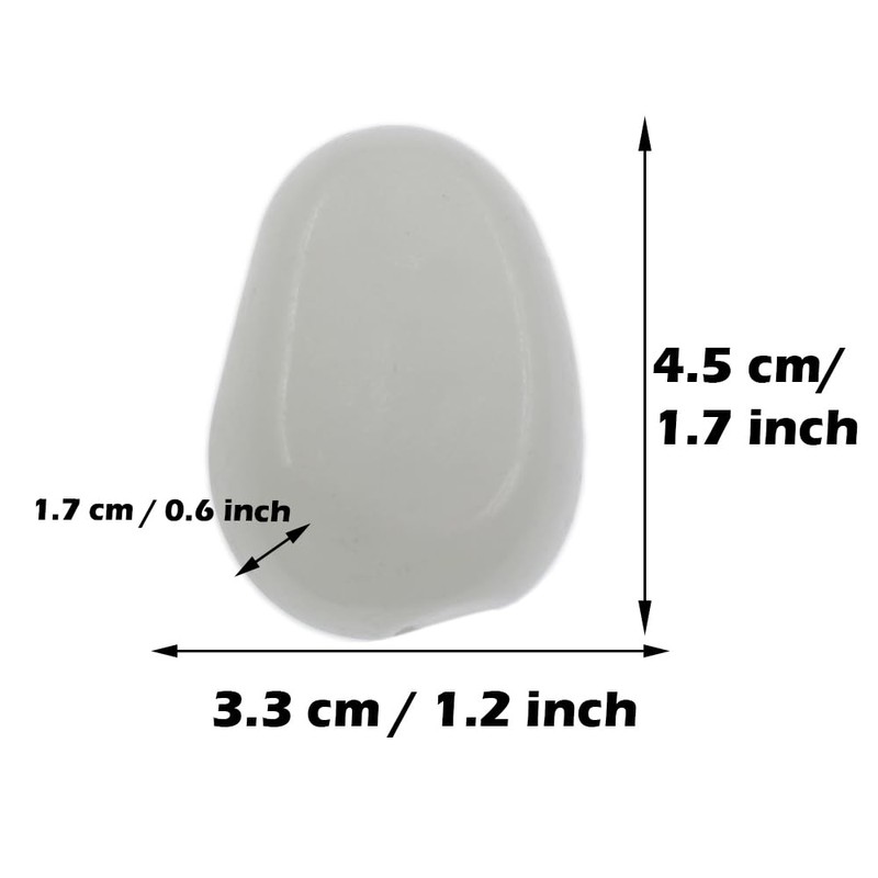 QTTLLI 20Pcs 4.5CM Large Glow Pebbles Glow in The Dark