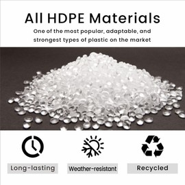 BIVODA HDPE Raised Garden Bed, Elevated Planter Box with Legs, Outdoor All-Weather Garden Box for Seeds, Herb, Flower, Vegetables (White)