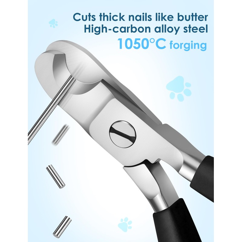 Heavy Duty Dog Nail Clippers -【Cuts Thick Nails Like Butter】【Upgraded