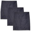 3-PACK Chef Code Apron 19" Long, Waist Tie Denim Apron