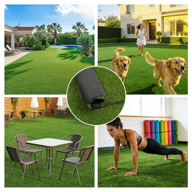 HEBE Artificial Grass Turf Rug 3'x5', Fake Grass Pee Pad