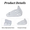 Runseaway 16PCS 2 Inch Blind Hold Down Brackets, Clear Plastic
