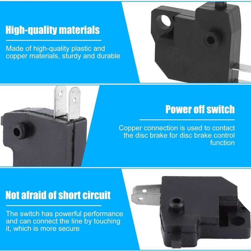 TKSE Motorcycle Brake Switch, Motorcycle Master Brake Cylinder Light Stop
