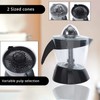 HOMESMART Black Color Citrus Juicer with Transparent Bowl 0.7L Birthday