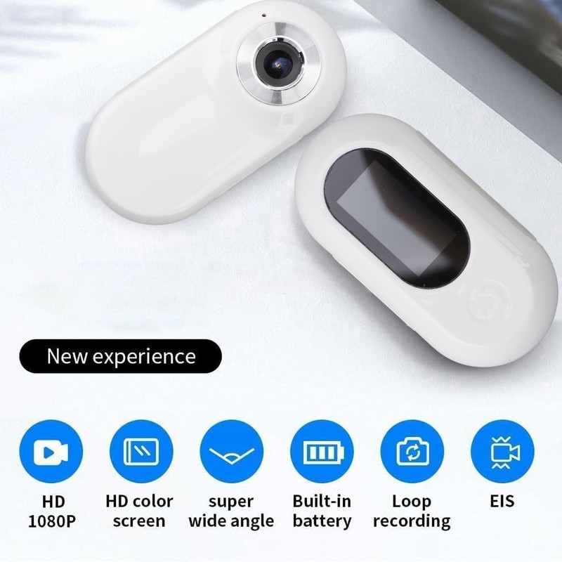 Zopsc Cat Camera Collar with Phone App, HD 1080P Mini