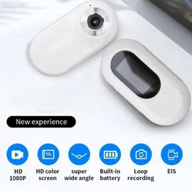 Zopsc Cat Camera Collar with Phone App, HD 1080P Mini Sport Cam with 170° Wide Angle, 0.96 Inch Body Camera for Pet Supplies/Stuff,Outdoor/Inoor