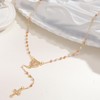 Women's Gold Virgin Mary Necklace - 14k Gold Plated Rosary