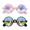 MEISH 2 Pieces Kaleidoscope Glasses Fashion Multi-edge Glasses Rainbow Sunglasses