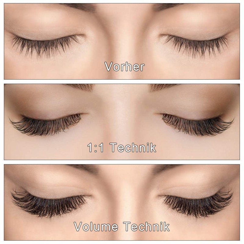 Individual Eyelashes Volume Eyelashes C-0.05-15 Eyelash Extensions 8-15 mm Length