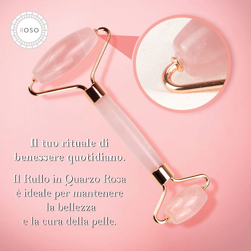 M.Y.L. Real Rose Quartz Roller Anti-Ageing Jade Roller Made of