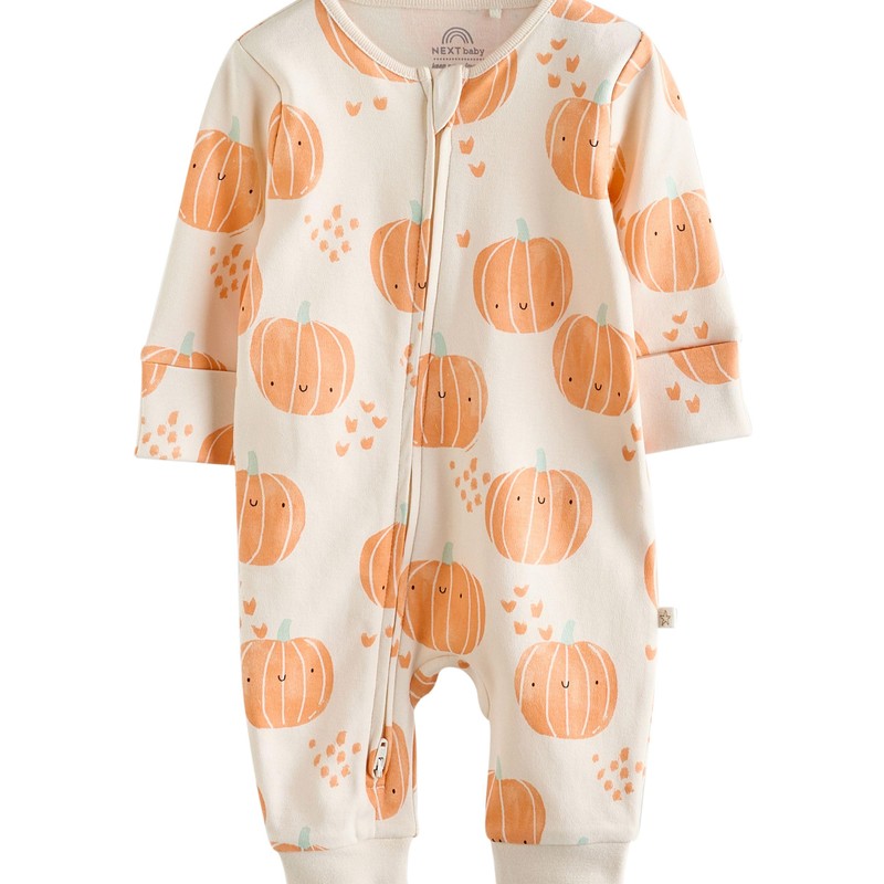 NEXT Footless Pyjamas with Two Way Zip, Pack of 3,