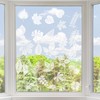 Tinoaly 4 Sheets / 26pcs Leaf Window Clings, Bird Window