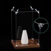 sourcing map 8 Set Acrylic Corner Bracket, 3-Hole Triangle Corner