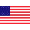 American Square Flag Sticker - 3" x 1.8"