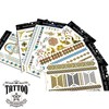 [Set of 6] AMTA-029 Tattoo Sticker Paper, Tattoo Design, Abundant
