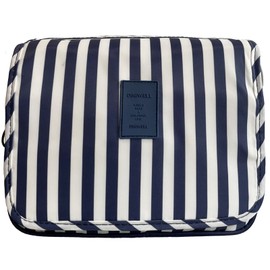 L&FY Hanging Travel Toiletry Bag Women's Cosmetic Organizer Makeup Pouch Men's Dopp Kits With Handle, Blue Stripe, one size, Fashionable