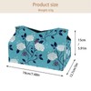 2 Pack Tissue Box Cover Holder, Butterflies with Flowers Rectangle