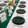 PULOTE PULOTE 100PCS Green Plastic Plates - Green Disposable Plates
