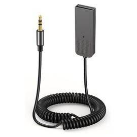 Pixelure Aux Bluetooth 5.2 Adapter Car, USB Bluetooth Adapter with Microphone, 3.5 mm Bluetooth Adapter for Stereo System, Compatible with Car Music Systems and Bluetooth Car Accessories