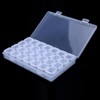 Caja Organizadora para Pedrería 28 Rejillas Transparente Cajas de Almacenamiento