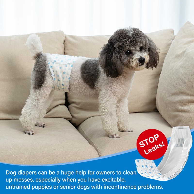 Pet Soft Disposable Male Dog Wraps - Dog Diapers for