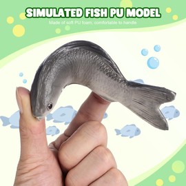 VICASKY 4 Pieces Artificial Fish PU Fish Toy Fish Shape Decor Fish Decor Imitation Fish Toy Home Decoration Kids Fish Toy Table Top Fish Ornament