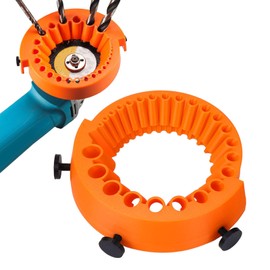 Drill Bit Sharpener, 1 Pcs Drill Sharpener, Angle Grinder Drill Bit Sharpeners for 2 to 13 Mm Drill Bits for Grinding 125 Mm Grinder(Orange)