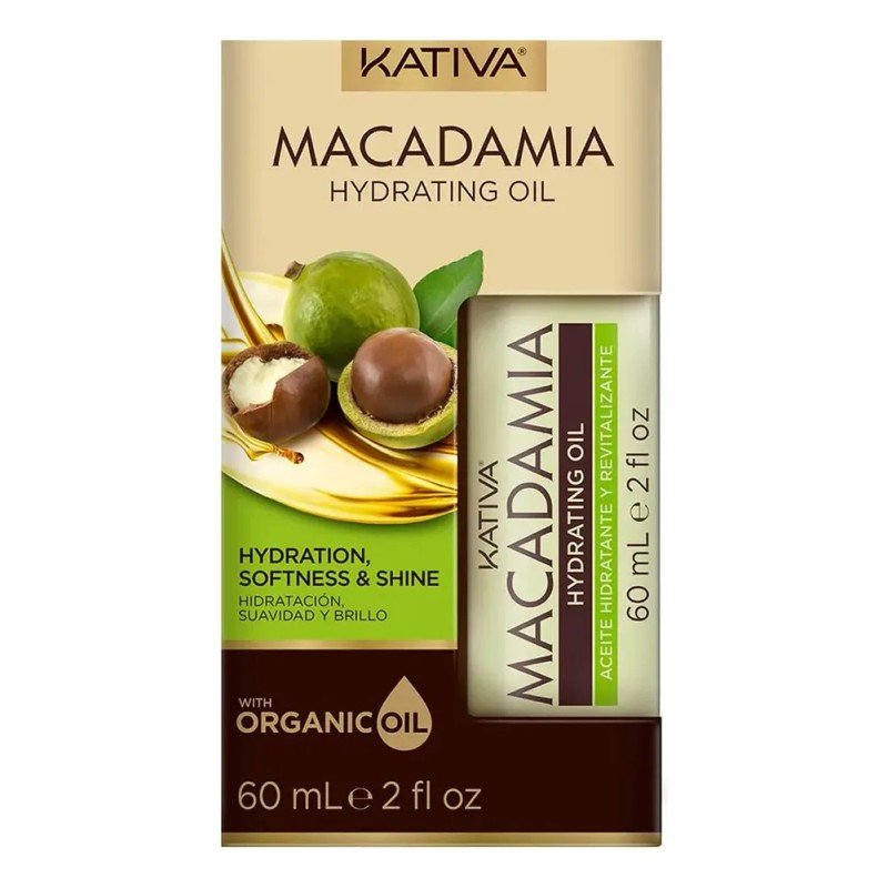 Kativa Macadamia Aceite Tratamiento Cabello Seco 60 ML