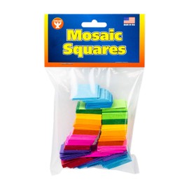 Hygloss Products Mosaic Squares - Bright Cardstock Squares - 1 inch - Great for Arts & Crafts, DIY Projects, Classroom Activities & Much More - 10 Assorted Colors - 500 Squares, (87150)