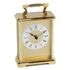 Wm Widdop Rectangular Gold Carriage Clock