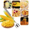 TOWEBOORY 3 Pack Corn Peeler with Long Handle, Stainless Steel