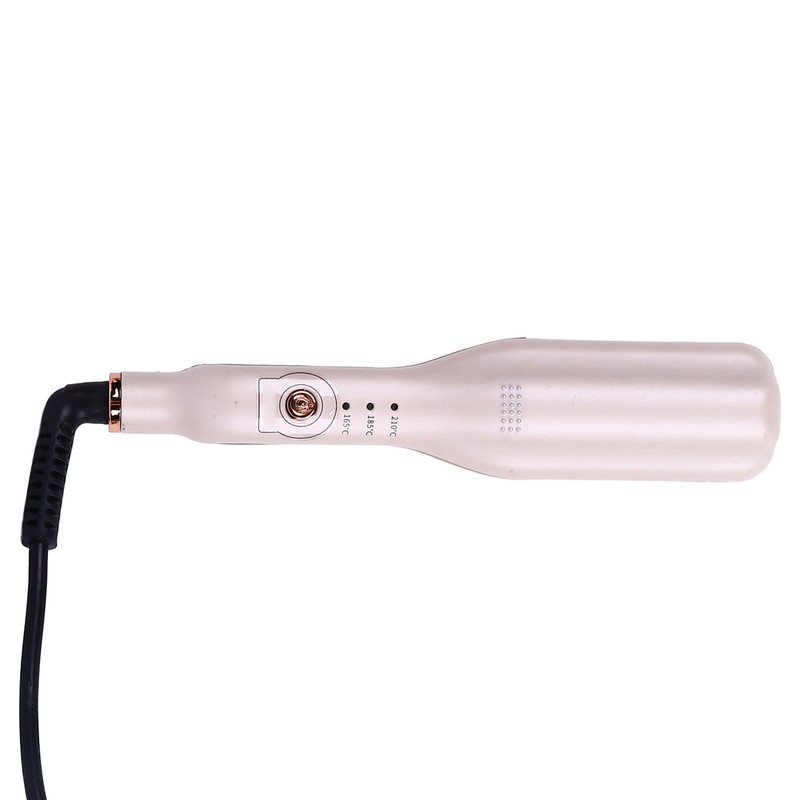 Flat Curling Iron 45W Pink Negative Ion Hair Crimper Waver