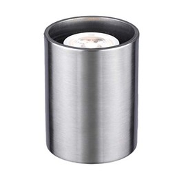 Lights4Living Modern Small Satin Silver Chrome LED Uplighter Table, Floor Lamp Uplighter with Inline Switch (Satin Silver)