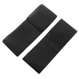 E-outstanding 2pcs 5*30CM Elastic Sport Strap Elastic Tie Black Retractable Tie Funeral Supplies Arm Straps Boot Straps Trouser Straps with Hook and Loop Suitable for Hiking Fishing Hunting
