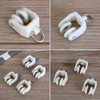 50pcs Curtain Track Rollers Hooks Ceiling Curtain Track Hooks Heavy-Duty
