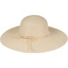 styleBREAKER 04025043 Women's Straw Hat Paper Straw with Pearl Band