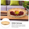 Levemolo 1pc Handmade Bamboo Sieve Round Rice Cleaning Basket Space-Saving