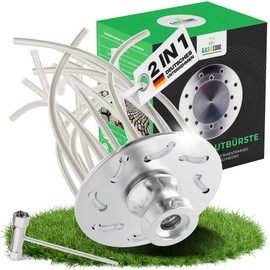 GARDCORE® 2-in-1 Weed Brush Cutter [Mowing & Plaster Cleaning | Includes 30 m Thread] Wild Herb Brush for Brush Cutter Accessories | Grout Brush Weeds | Trimmer Head Including 20 mm Adapter and Tools