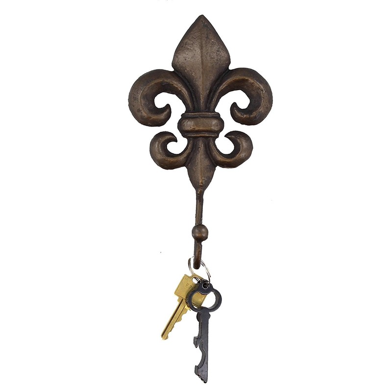 SPI Home Cast Iron Fleur De Lis Wall Hook