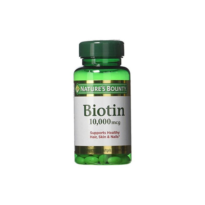Nature's Bounty Biotin 10,000 mcg, Rapid Release Softgels 120 Each